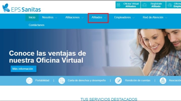 Comprobante de afiliados Sanitas