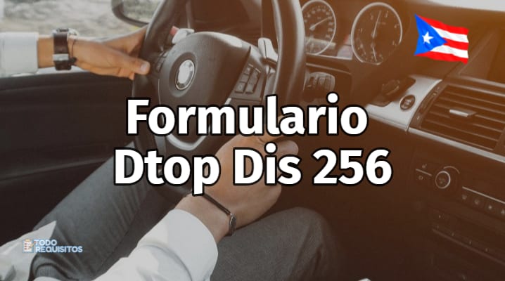 Formulario Dtop Dis 256